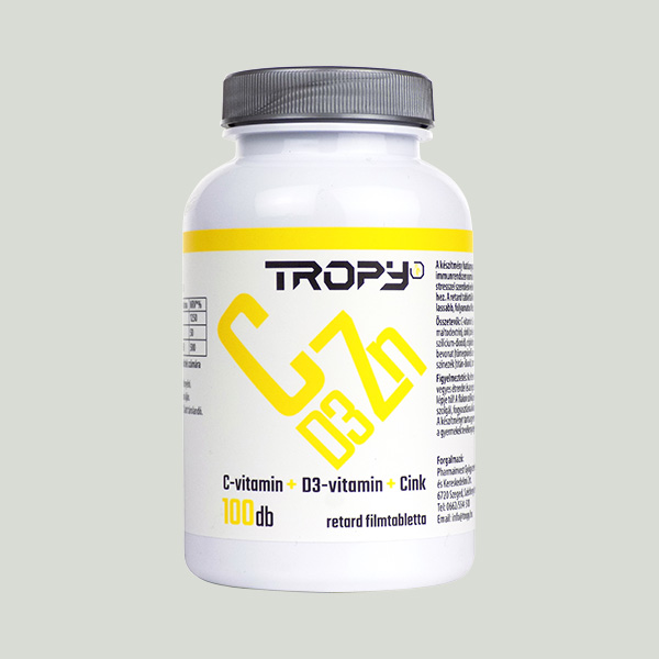 Tropy C-vitamin 1000 mg+D3+Cink retard filmtabletta